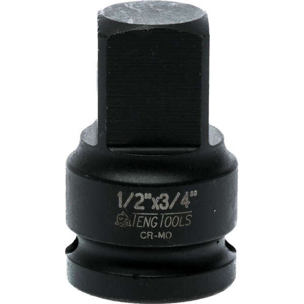 1/2" Drive Impact 1/2"F:3/4"M Adaptator. ANSI Standard